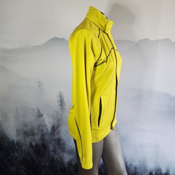 REI Yellow Long Sleeve Mock Neck Running Jacket | Women's Small - Picture 6 of 15